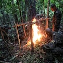 Hombres de acero 2
Curso de lanceros en la selva amazónica
