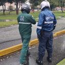 Afectación vial en la AutoNorte, al parecer, por el rompimiento de un tubo de agua a la altura de la calle 183.