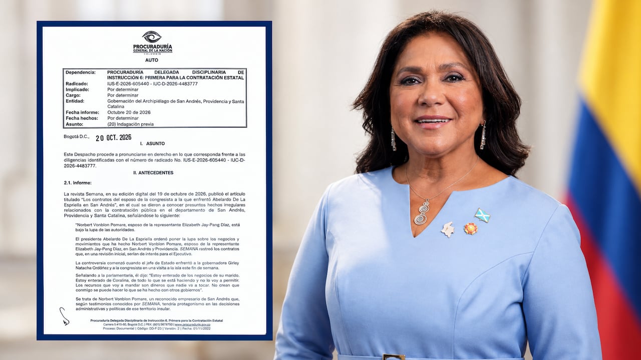 La Procuraduría investigará los contratos del esposo de la representane a la Cámara, Elizabeth Jay-Pang, en San Andrés.
