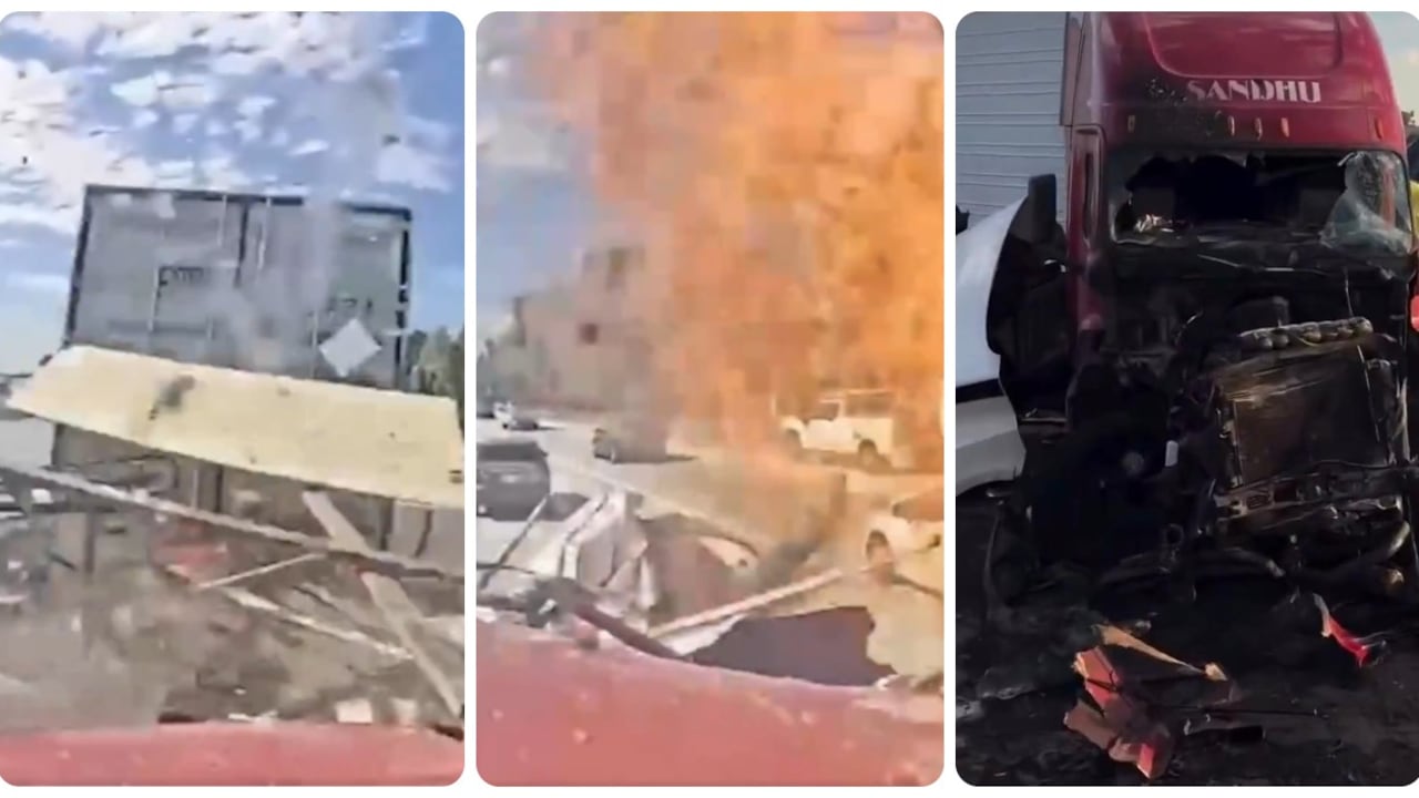 El conductor de un camión causó tres víctimas fatales tras un choque múltiple.