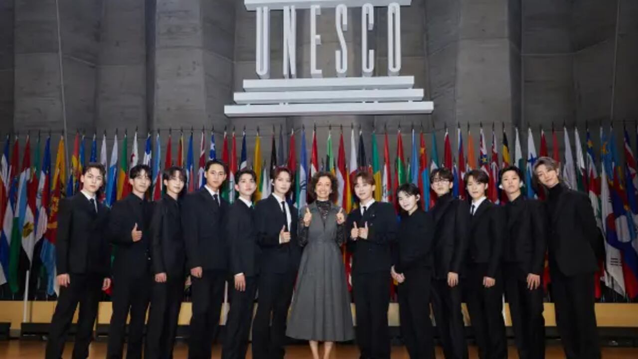Seventeen, grupo de K-pop será embajador de la juventud de la Unesco.