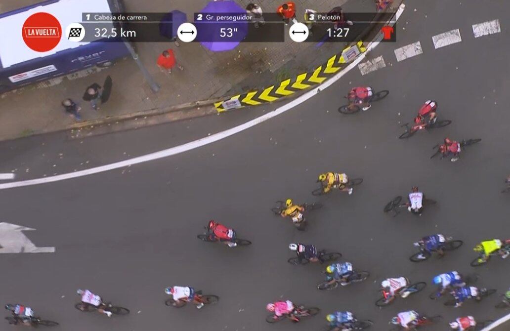Vuelta a España caídas.