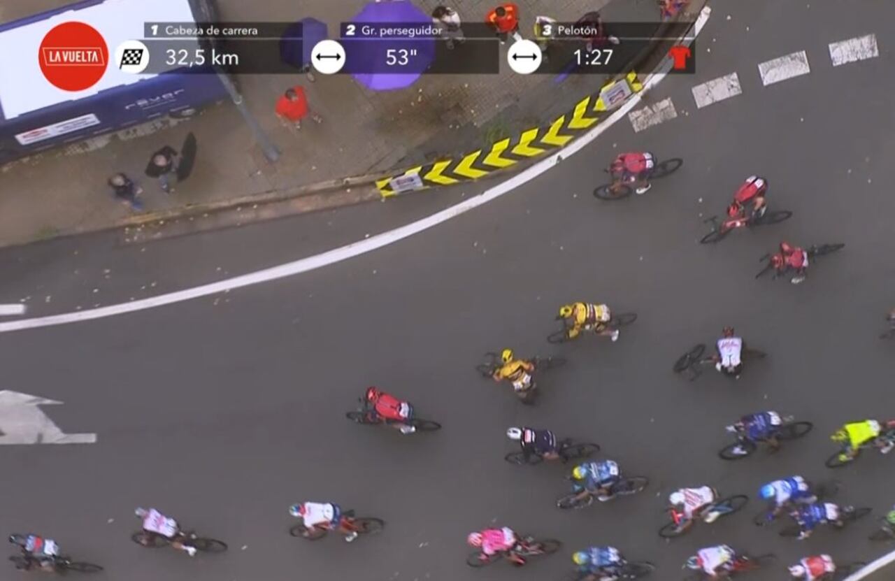 Vuelta a España caídas.