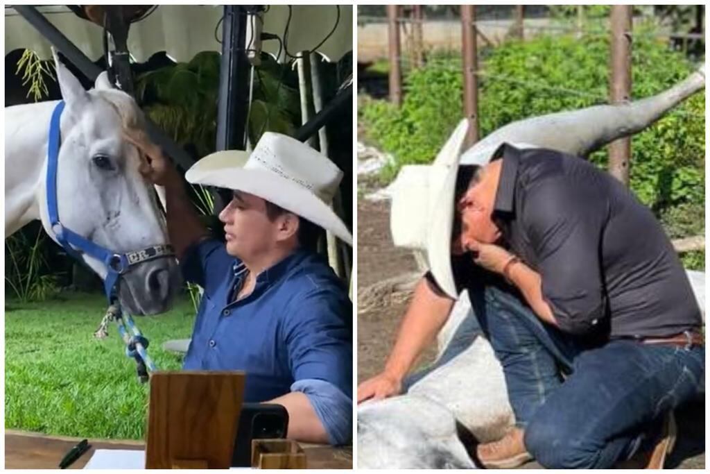 Alirio Barrera y su caballo Pasaporte