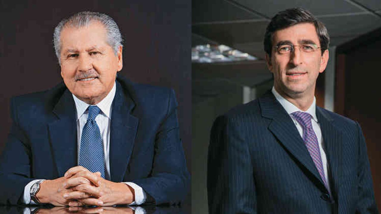Jaime Humberto López (Presidente de Asobolsa), Juan Pablo Córdoba (Presidente de la Bolsa de Colombia).