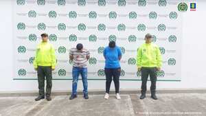 Luis Albeiro Guzmán y Nohora Tatiana Collazos, señalados del hurto a motocicletas. Foto: Fiscalía General de la Nación