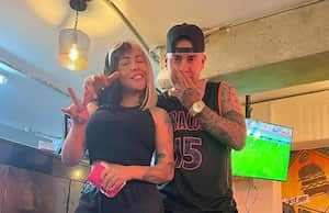 Yina Calderón y Chico Cruz.