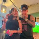 Yina Calderón y Chico Cruz.