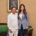 Gustavo Petro y la secretaria de Seguridad Nacional de Donald Trump, Kristi Noem.