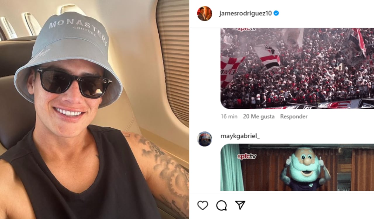 James Rodríguez desató la locura entre la hinchada de Sao Paulo.