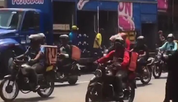 Protestas contra Rappi en Cali