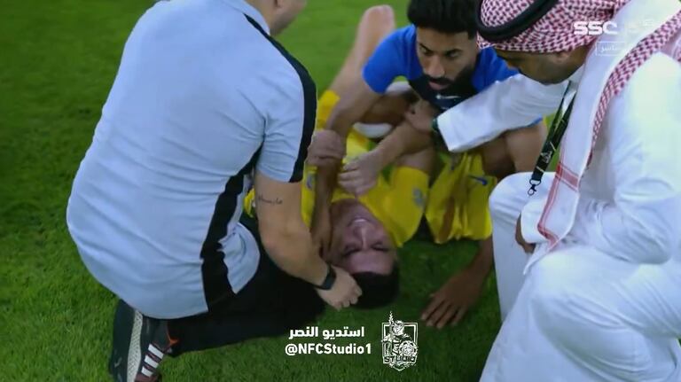 Cristiano Ronaldo contuvo las lágrimas, tras perder la final con Al-Nassr.
