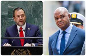 Yvan Gil, canciller de Venezuela y Luis Gilberto Murillo Ministro de Relaciones Exteriores