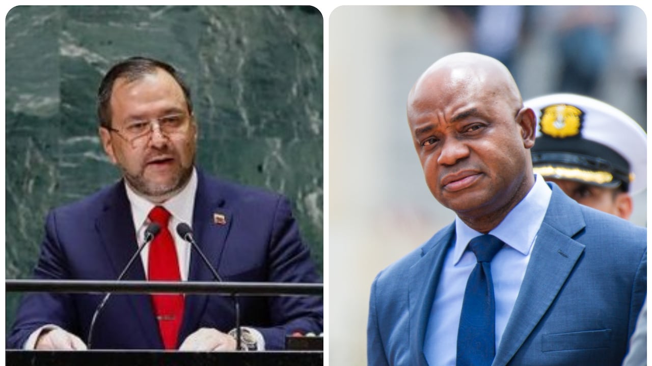 Yvan Gil, canciller de Venezuela y Luis Gilberto Murillo Ministro de Relaciones Exteriores