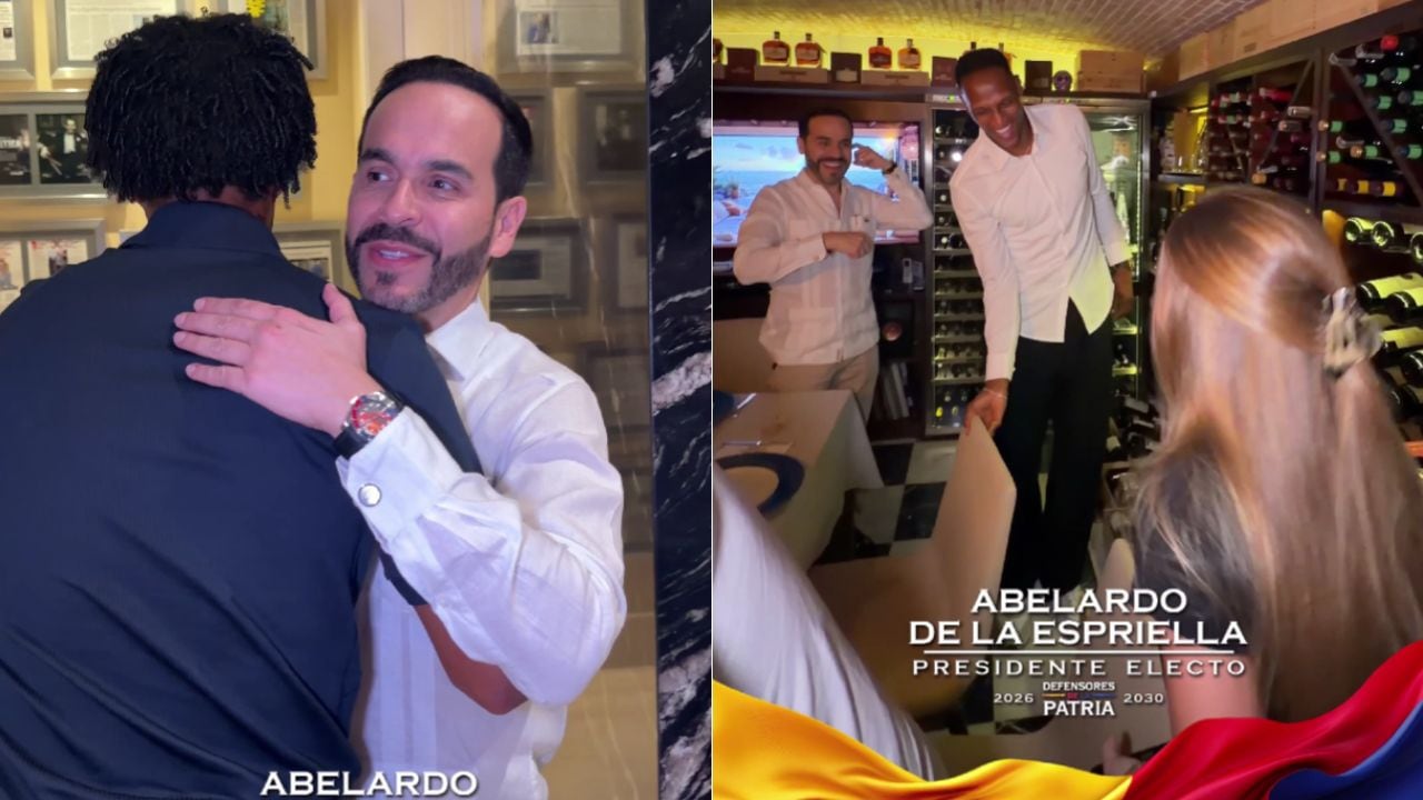 Abelardo De La Espriella se reunió con Juan Guillermo Cuadrado y Jerry Mina.