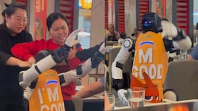 Un robot humanoide que hacía parte del entretenimiento en un restaurante en Cupertino, California, terminó protagonizando un incidente tras presentar fallos en su sistema y obligar a la intervención del personal.