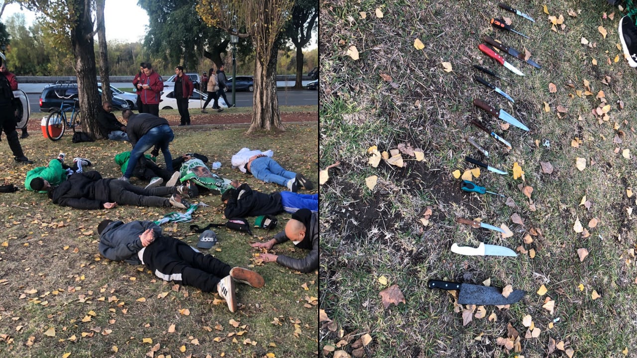 Los hinchas del cuadro azucarero fueron detenidos por las autoridades locales.