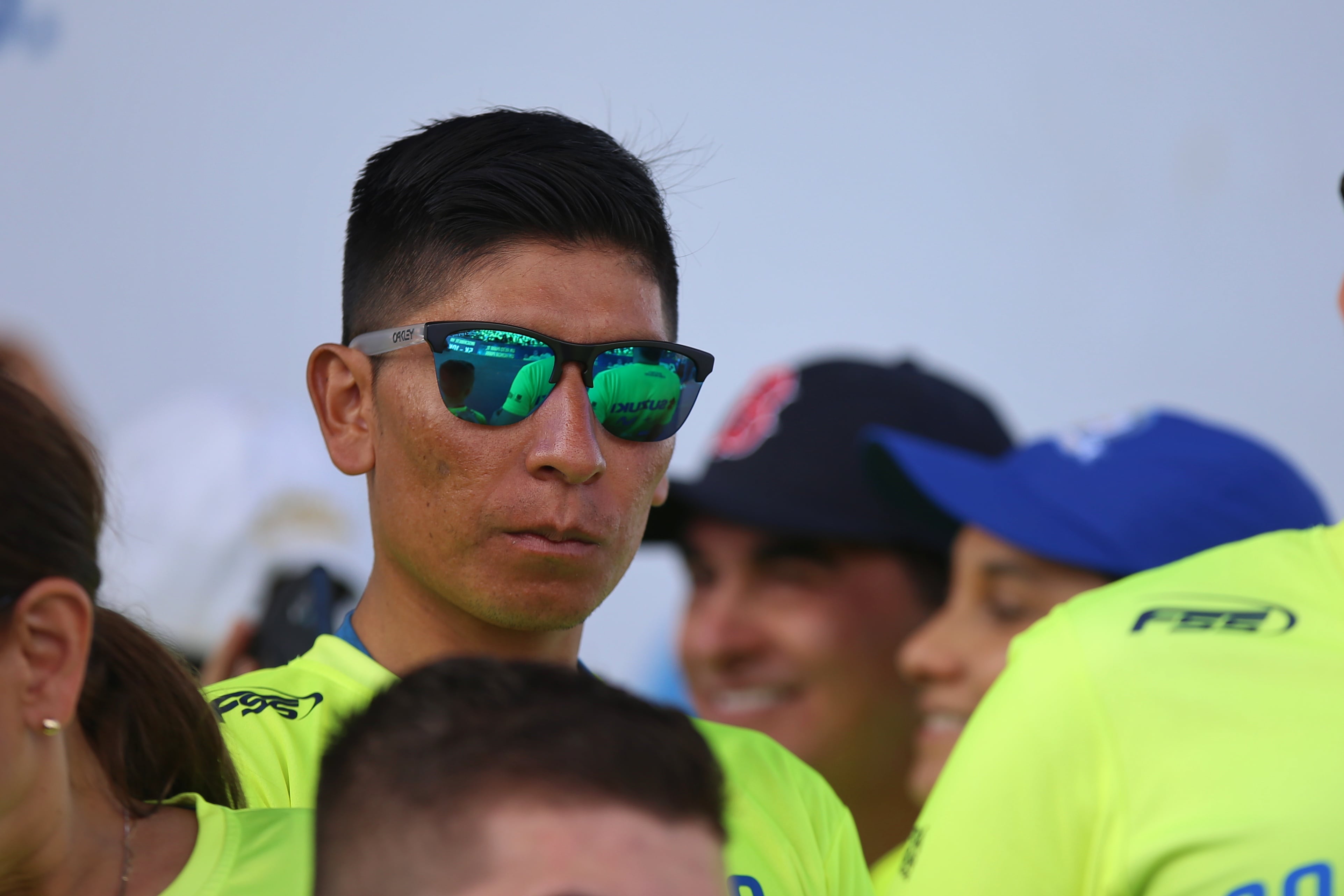 Bogotá, 17 de noviembre de 2019. En la mañana de este domingo se llevó a cabo la gran Carrera por la Policía. En la foto: Nairo Quintana, ciclista. (Colprensa - Álvaro Tavera)