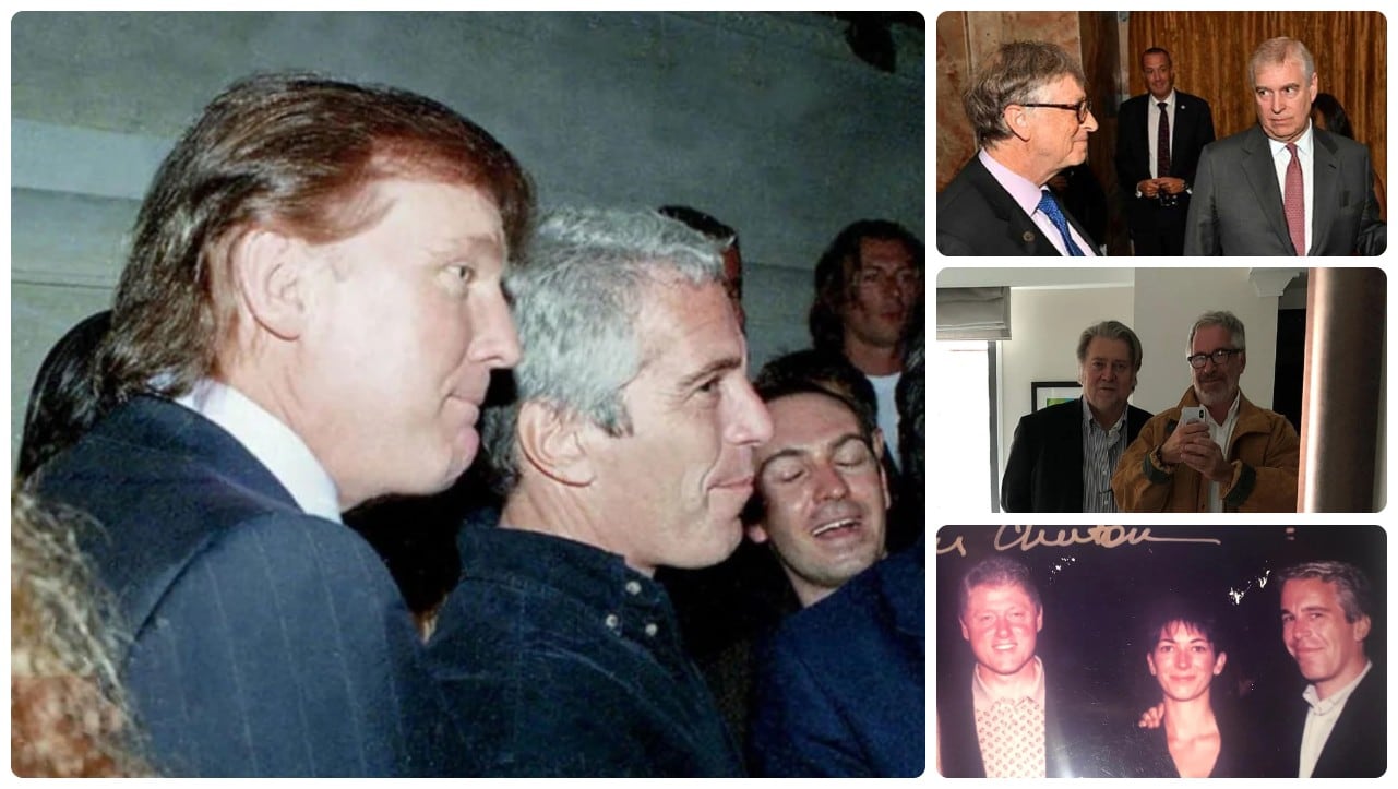 Donald Trump, Bill Gates, Steve Bannon, Bill Clinton y el príncipe Andrés aparecen en las fotos de los archivos de Epstein