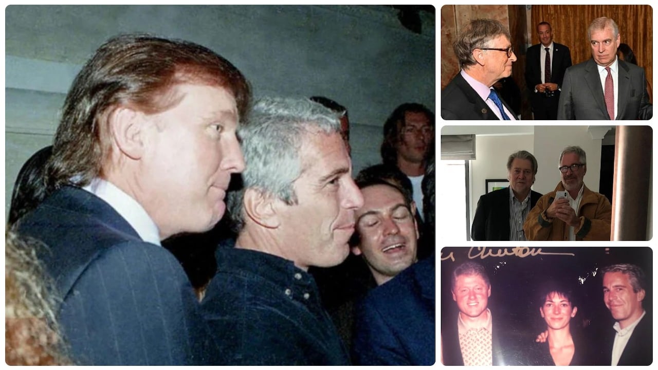 Donald Trump, Bill Gates, Steve Bannon, Bill Clinton y el príncipe Andrés aparecen en las fotos de los archivos de Epstein