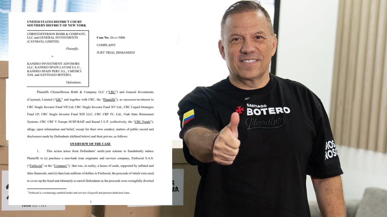 Demanda contra Santiago Botero.