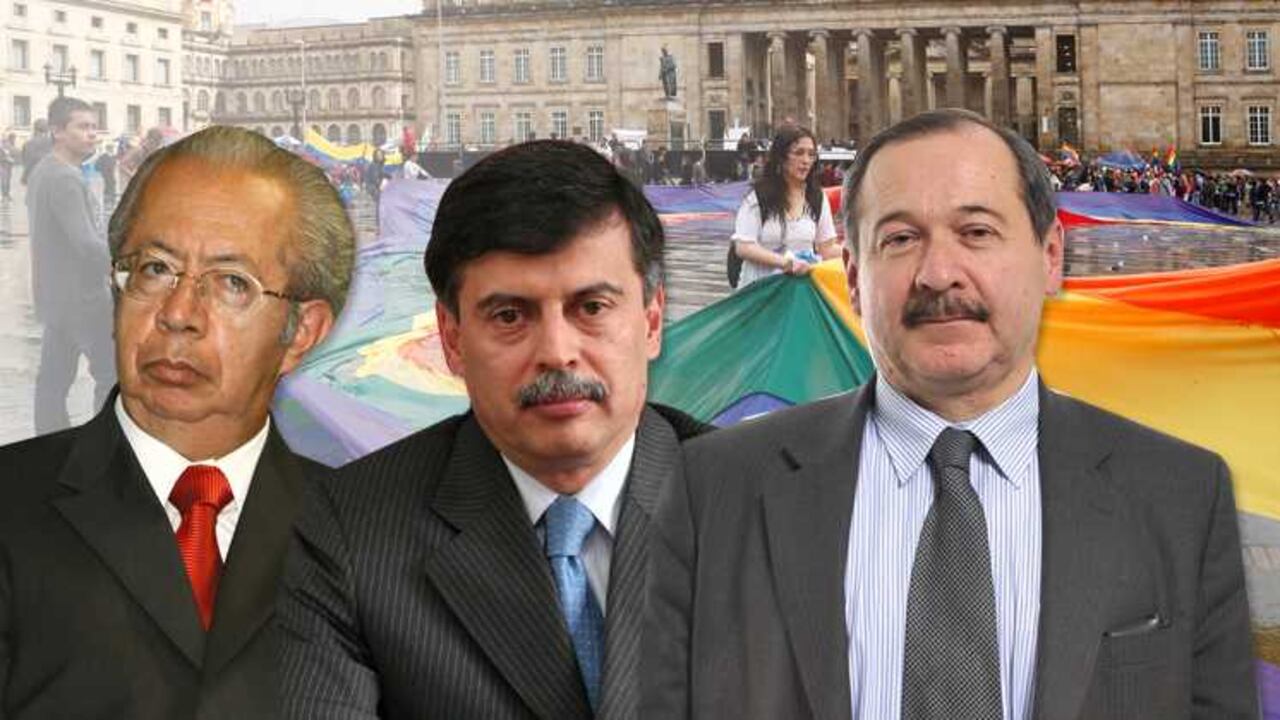 Exmagistrados Alfredo Beltrán, Jaime Córdova Triviño Y Eduardo Cifuentes.
