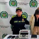 Momento de la captura de alias Yolima, quien según la Policía es la esposa de alias Pinocho, cabecilla de Los Pachenca, promotor del paro armado en Santa Marta.