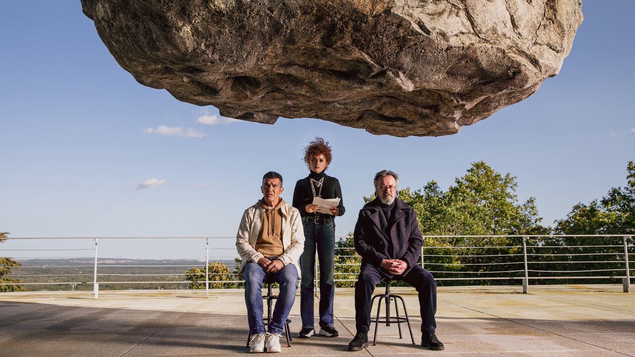 Antonio Banderas, Penélope Cruz y Óscar Martínez en 'COMPETENCIA OFICIAL' - Foto: Manolo Pavón