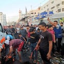Panorama en la entrada del hospital Shifa en la ciudad de Gaza, el 3 de noviembre de 2023.