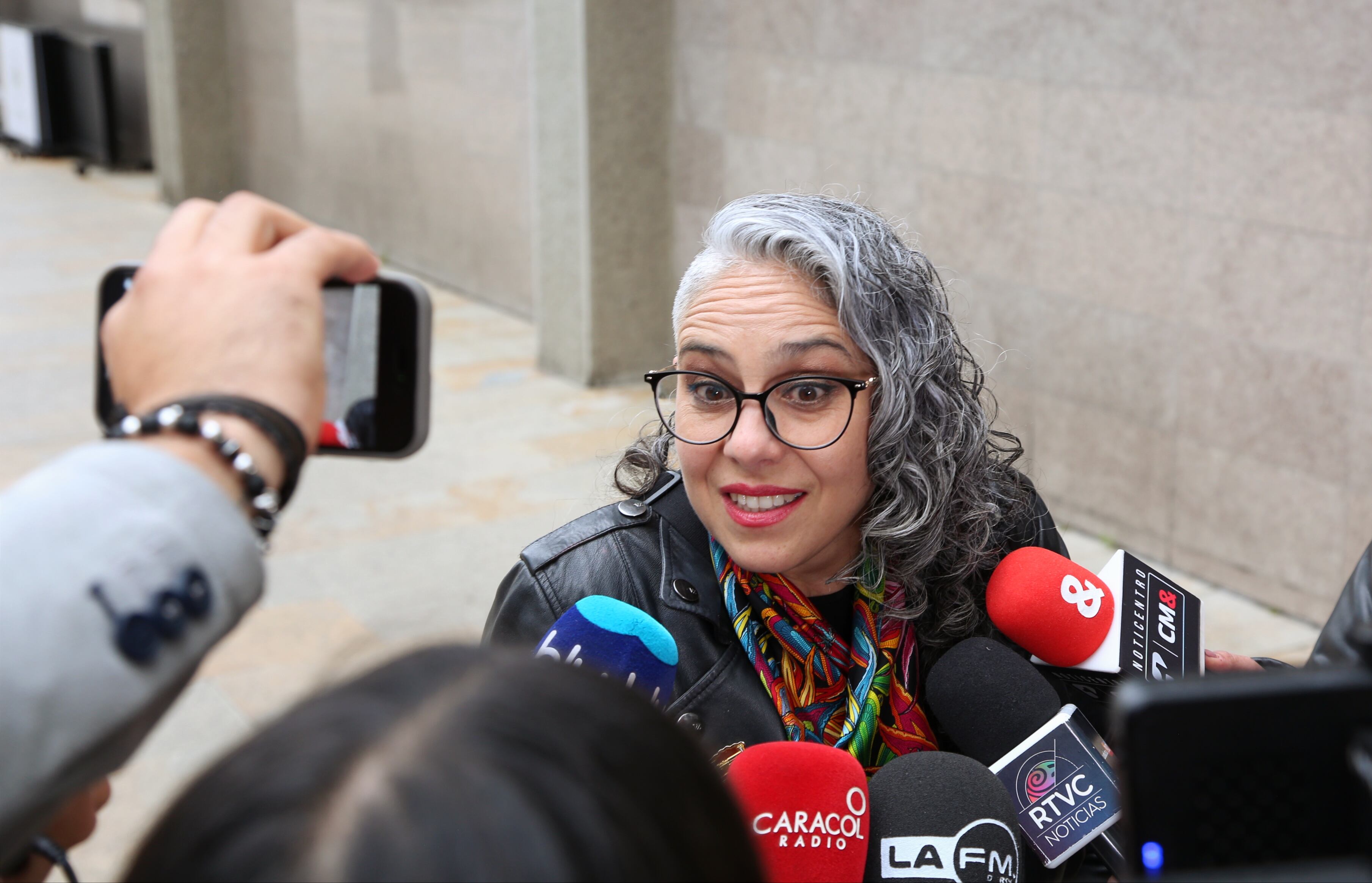 Senadora María José Pizarro llega a la Sala de Instrucción de la Corte Suprema de Justicia, Caso UNGRD