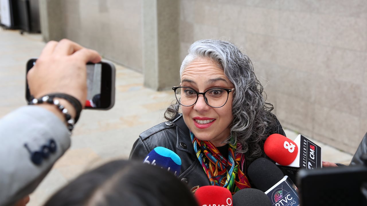 Senadora María José Pizarro llega a la Sala de Instrucción de la Corte Suprema de Justicia, Caso UNGRD