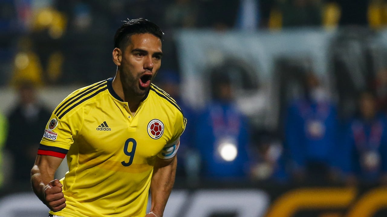Falcao García jugando con la Selección Colombia.