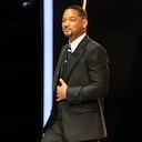 HOLLYWOOD, CA - March 27, 2022: Will Smith holds his Oscar for best actor for King Richard during the show at the 94th Academy Awards at the Dolby Theatre at Ovation Hollywood on Sunday, March 27, 2022. (Robert Gauthier / Los Angeles Times via Getty Images)