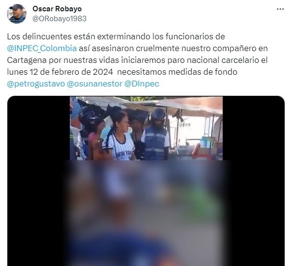 El paro carcelario iniciará el lunes 12 de febrero.