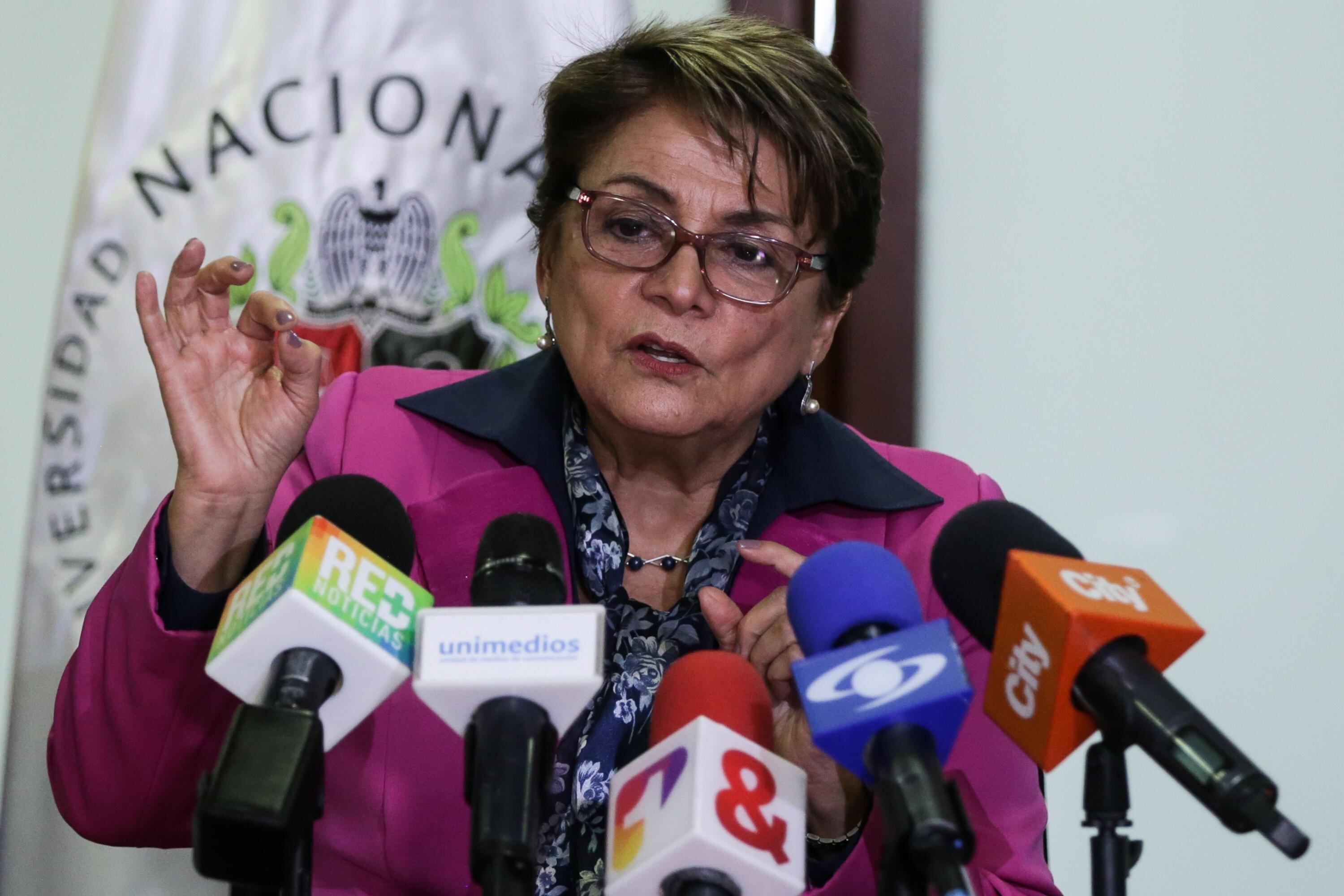 Dolly Montoya, rectora de la Universidad Nacional, pidió diálogo antes que las vías de hecho.