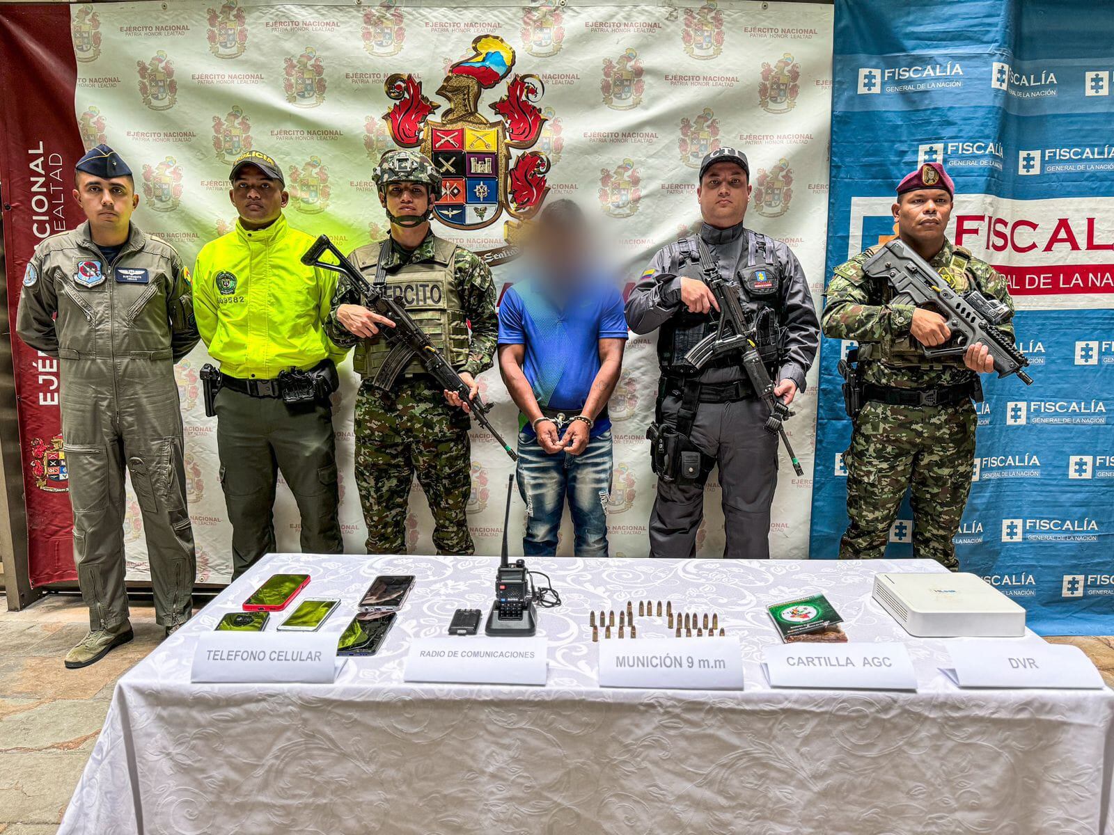 Capturado alias Soldado, presunto cabecilla del Clan del Golfo en Antioquia.