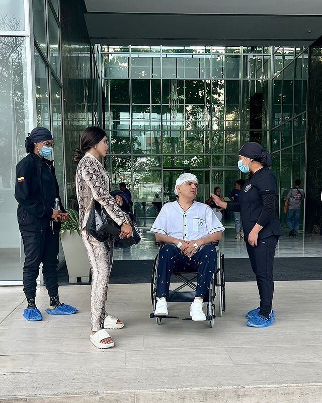 Foto de Peter Manjarrés en silla de ruedas