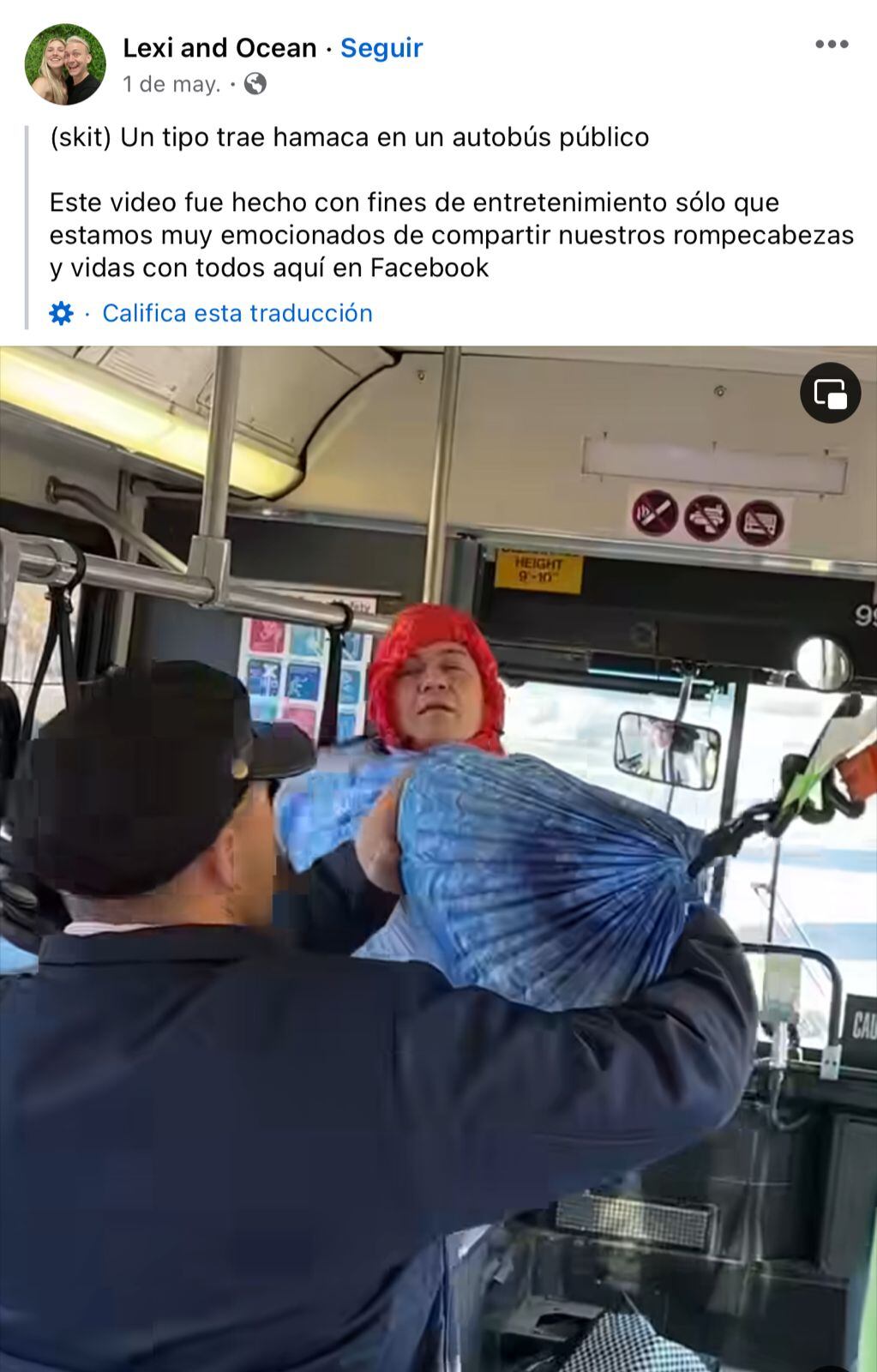 El protagonista del curioso video confesó que se trató de una actuación