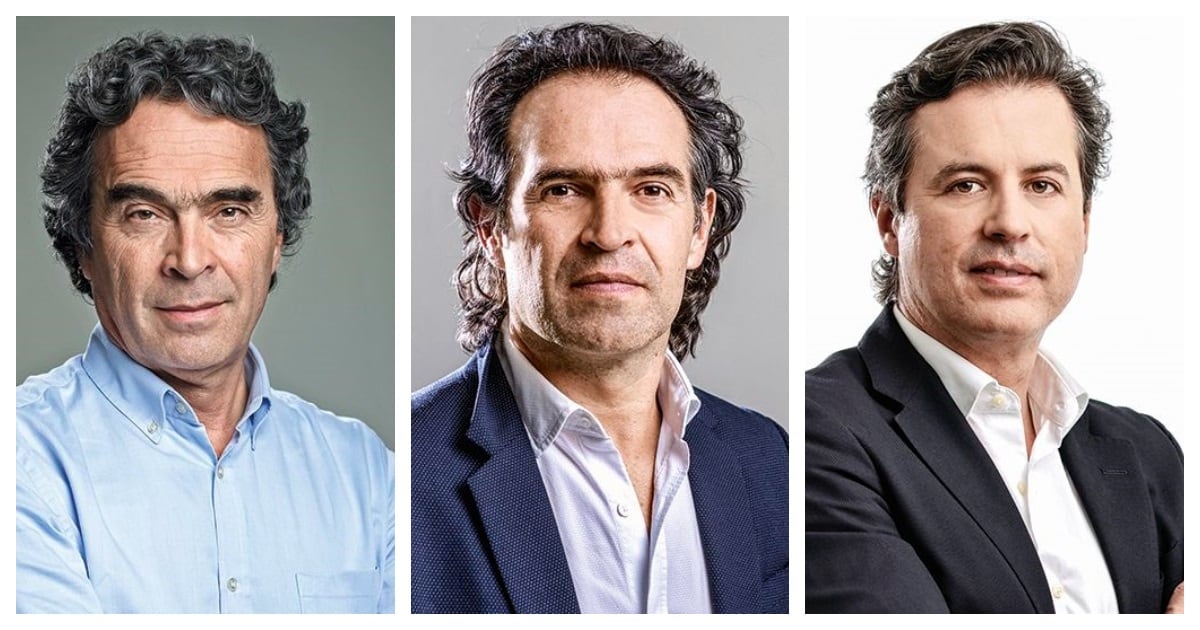 Sergio Fajardo, Federico Gutiérrez y Juan Manuel Galán.