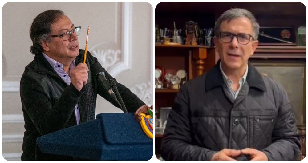 Presidente Gustavo Petro y el general (r) Jorge Luis Vargas