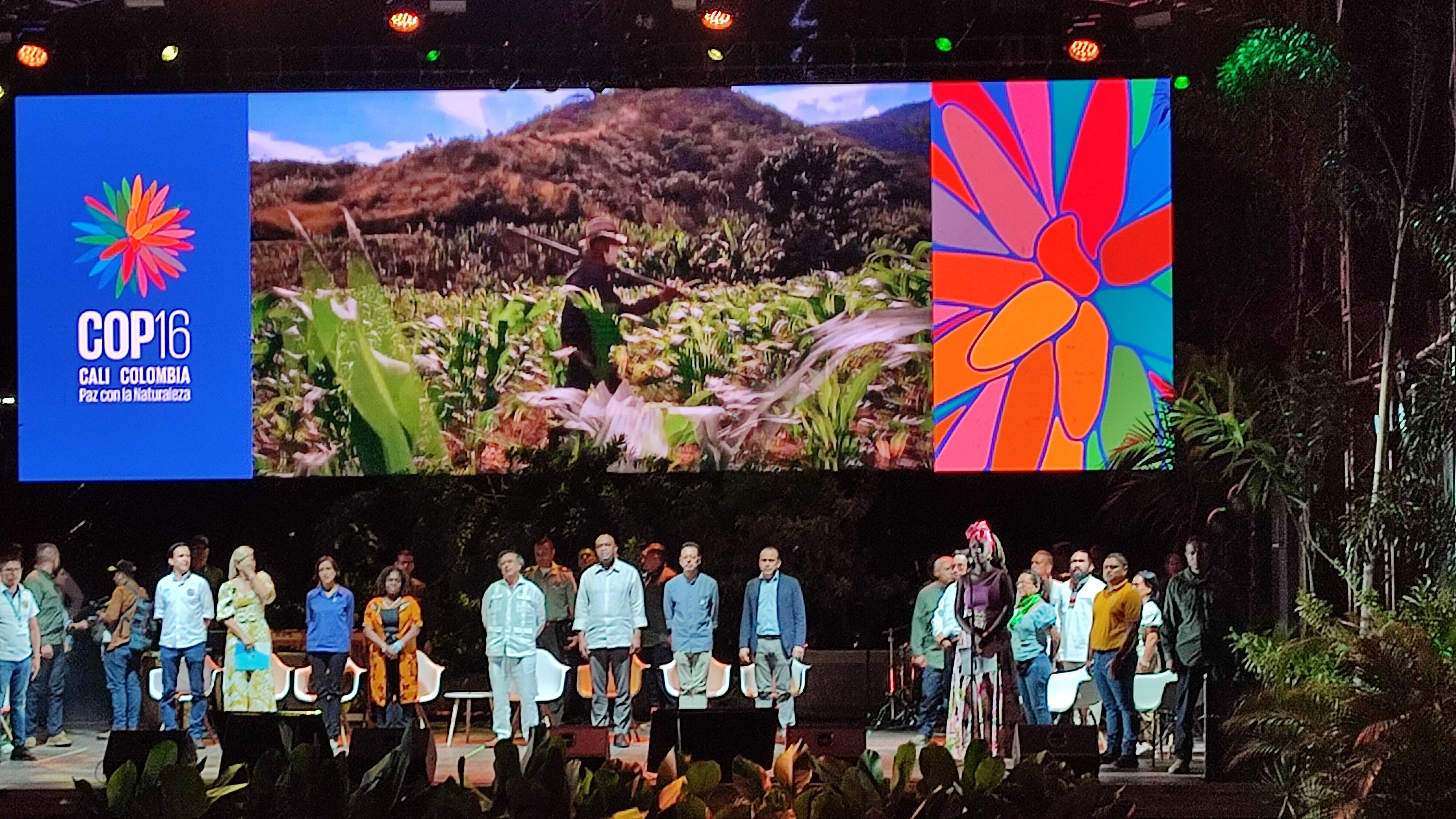 Inauguración de la zona verde demos COP 16 en el bulevar del río con el presidente Petro