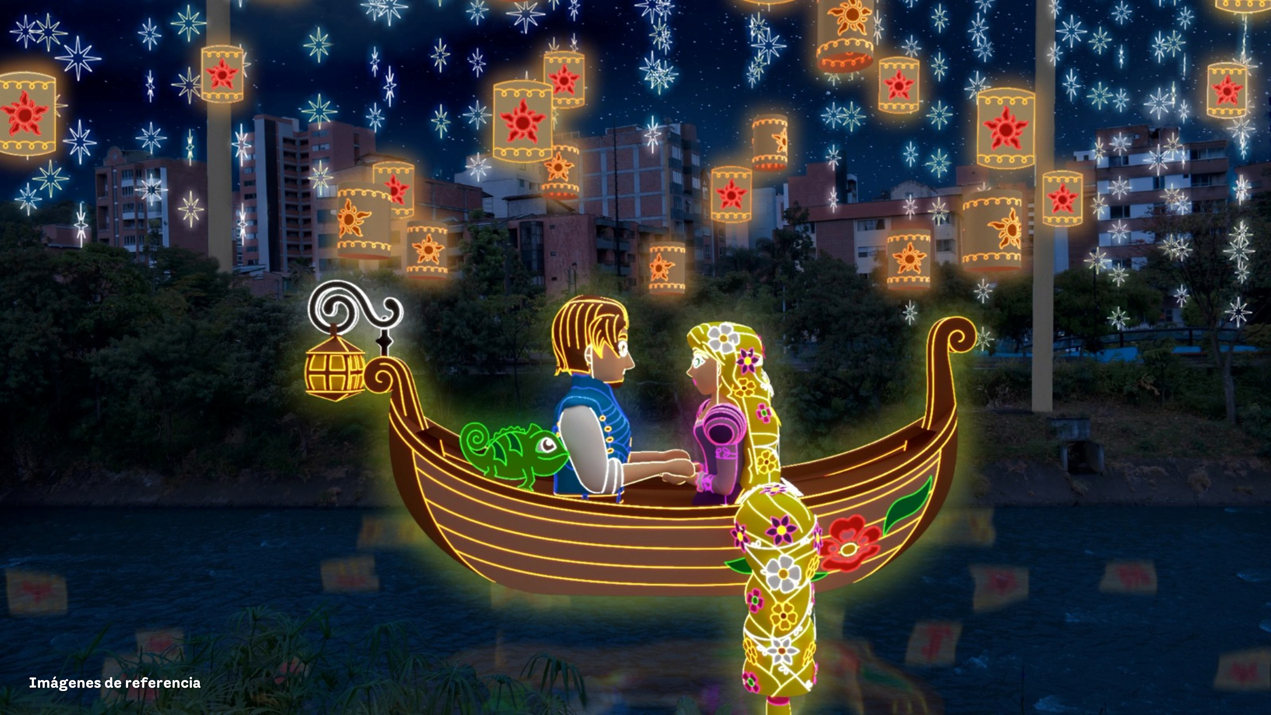 Una de las imágenes que se verá en los alumbrados de Medellín 2023