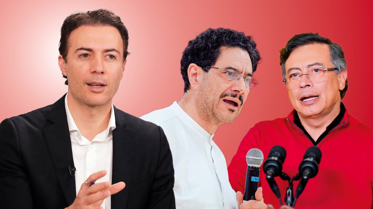 Daniel Quintero, Iván Cepeda y Gustavo Petro.