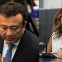 Eduardo Pulgar, exsenador condenado por tráfico de influencias, y su hija Isabella, quien aspirará a la Gobernación del Atlántico.