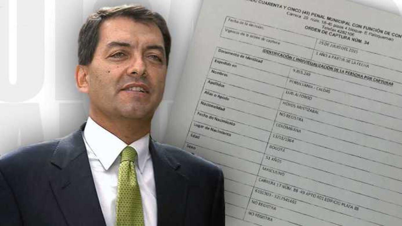 Según el documento, los delitos se cometieron en el 2014 y la idea es vincularlo formalmente al proceso y formularle la imputación de cargos.