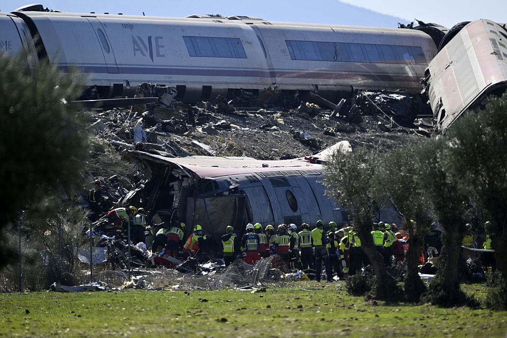 Choque mortal de trenes en España.