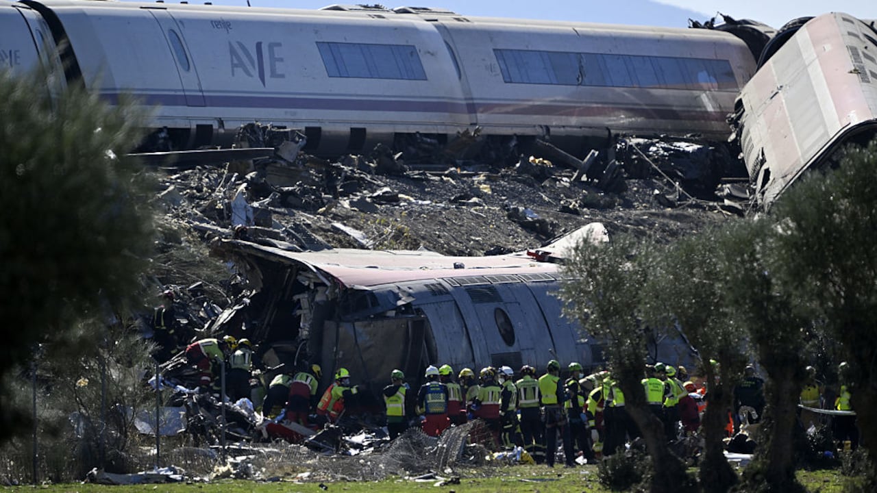 Choque mortal de trenes en España.