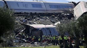 Choque mortal de trenes en España.