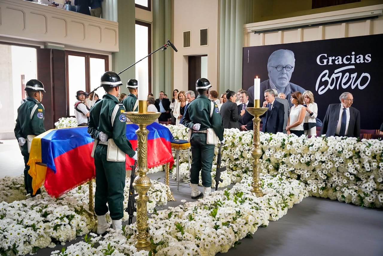 Despedida de Fernando Botero en Medellín.