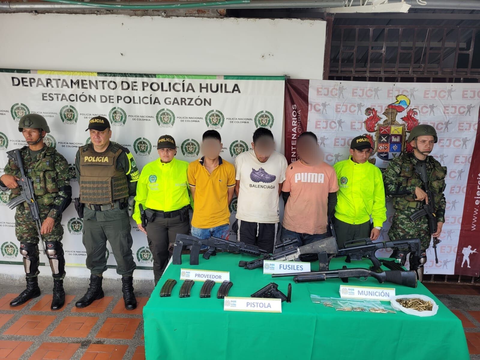 Capturados por haber secuestrado, al parecer, a tres personas en el Meta. Serían de las disidencias de las Farc, según el Ejército.